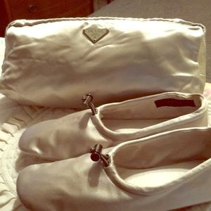 Prada shoes in a bag
